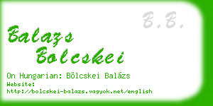 balazs bolcskei business card
